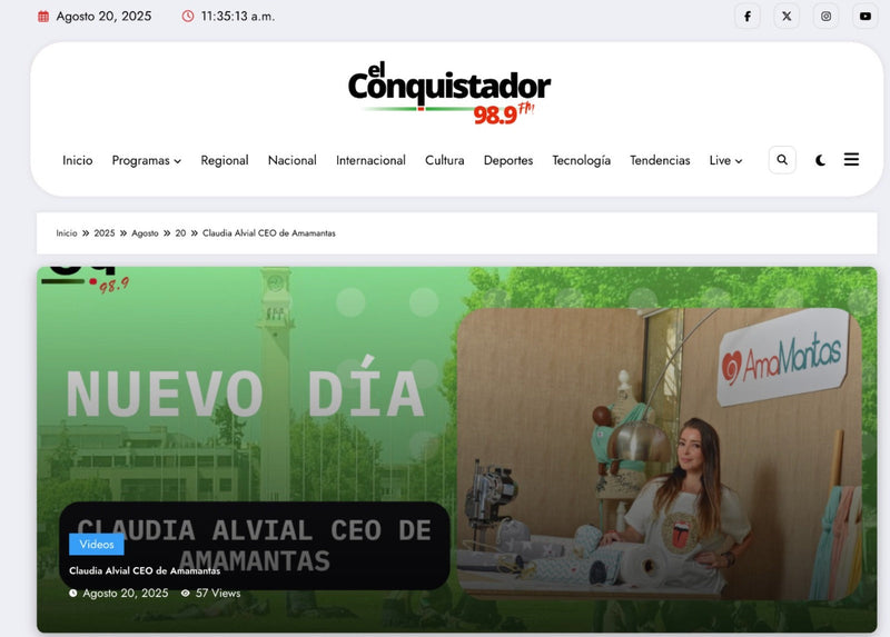 Amamantas en Radio el Conquistador escucha las últimas novedades de la mejor marca Maternal y de Bebés de Chile