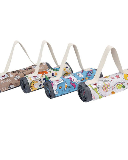Manta Picnic y Playa Impermeable Infantil Unicornio Azul