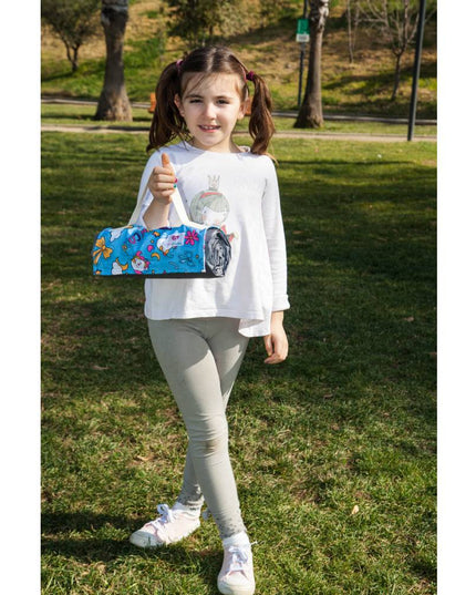 Manta Picnic y Playa Impermeable Infantil Unicornio Azul