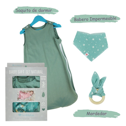 Baby Gift Baby Shower Saquito Verde Nilo