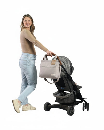 Bolso Maternal Impermeable  para Coche Gris Colección Calma