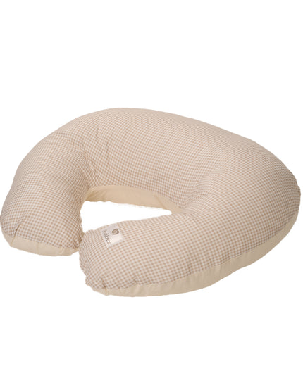 Cojín de Lactancia Algodón Vichy Beige Colección Calma