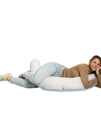 Cojn Maternal Multifuncional de Microperlas Gris  Blanco Coleccin Calma - Product Image 2