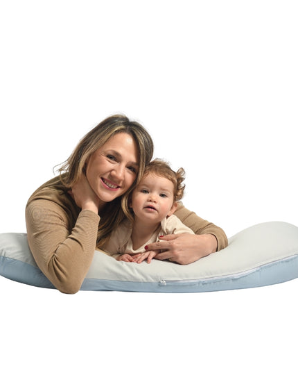 Cojn Maternal Multifuncional de Microperlas Gris  Blanco Coleccin Calma - Product Image 4