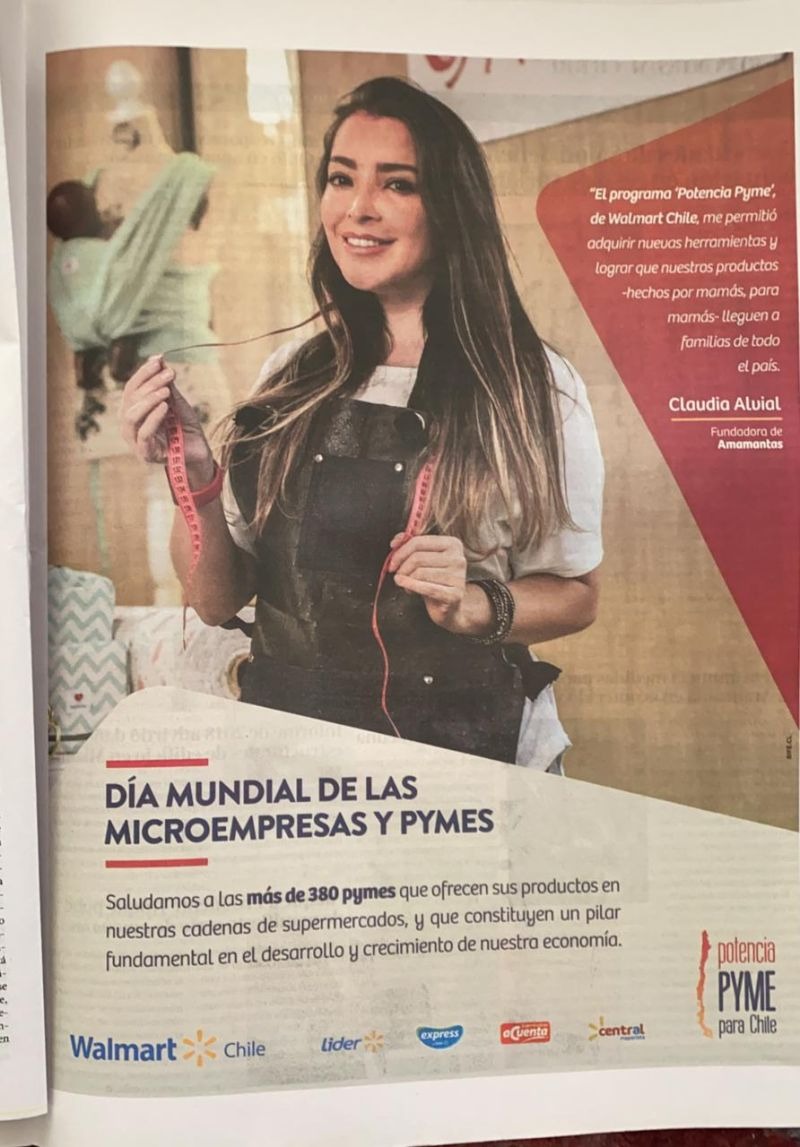 Amamantas en Diario La Tercera