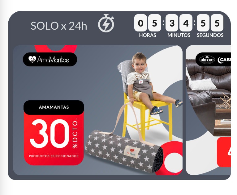 ¡Solo por hoy!  Amamantas con descuentos increíbles en Pymedays de Falabella