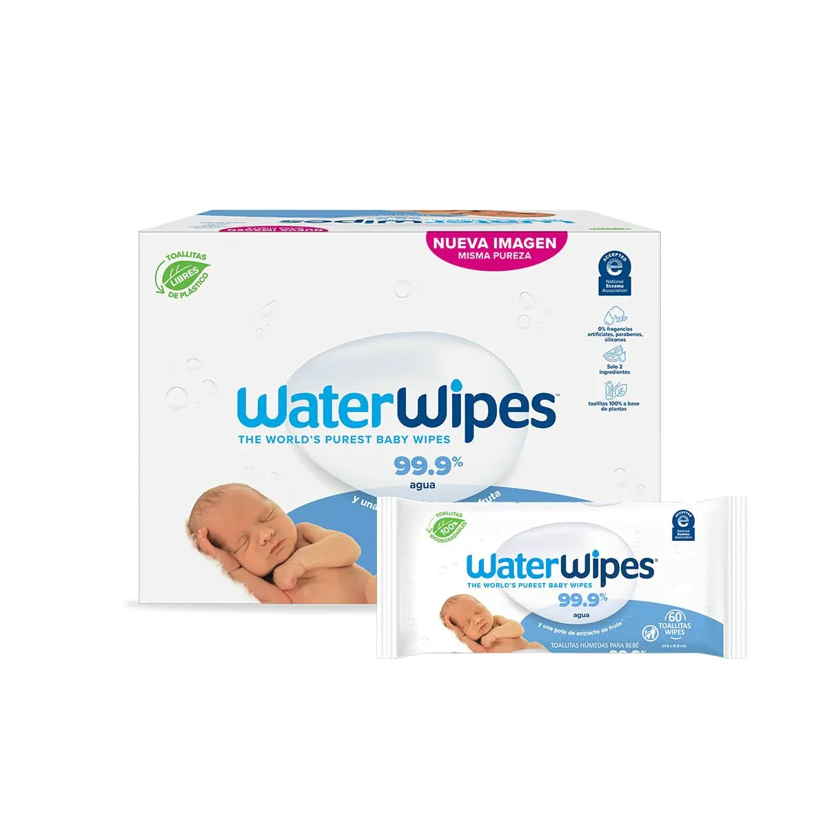 TOALLITAS HUMEDAS  BIO WATERWIPES MEGA VALUE BOX 720 UND