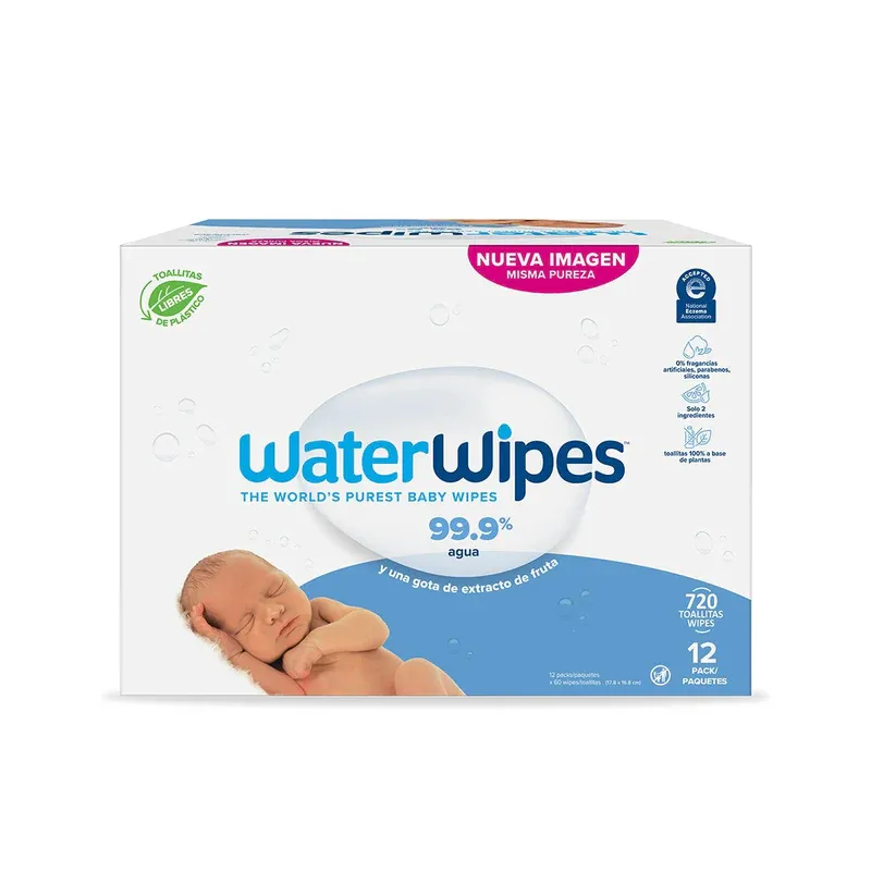 TOALLITAS HUMEDAS  BIO WATERWIPES MEGA VALUE BOX 720 UND